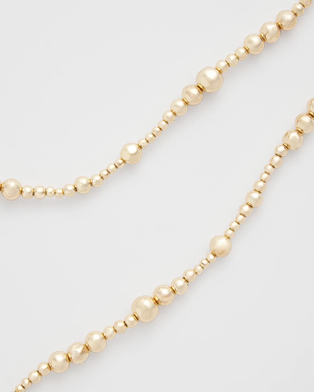 Chico's Goldtone Long Beaded Necklace