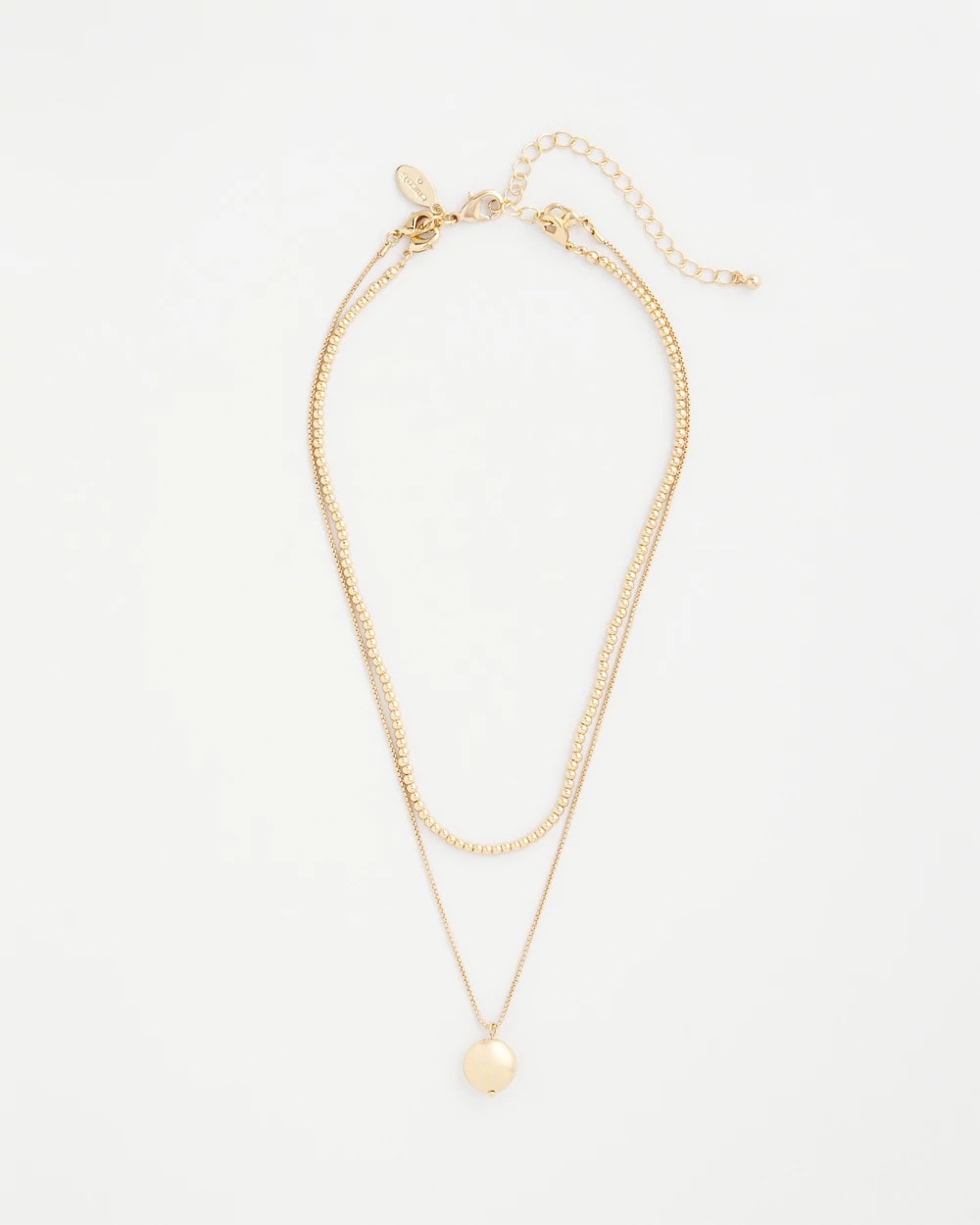 Chico's Goldtone Convertible Pendant Necklace