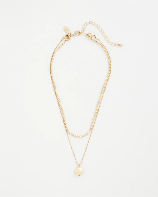 Chico's Goldtone Convertible Pendant Necklace