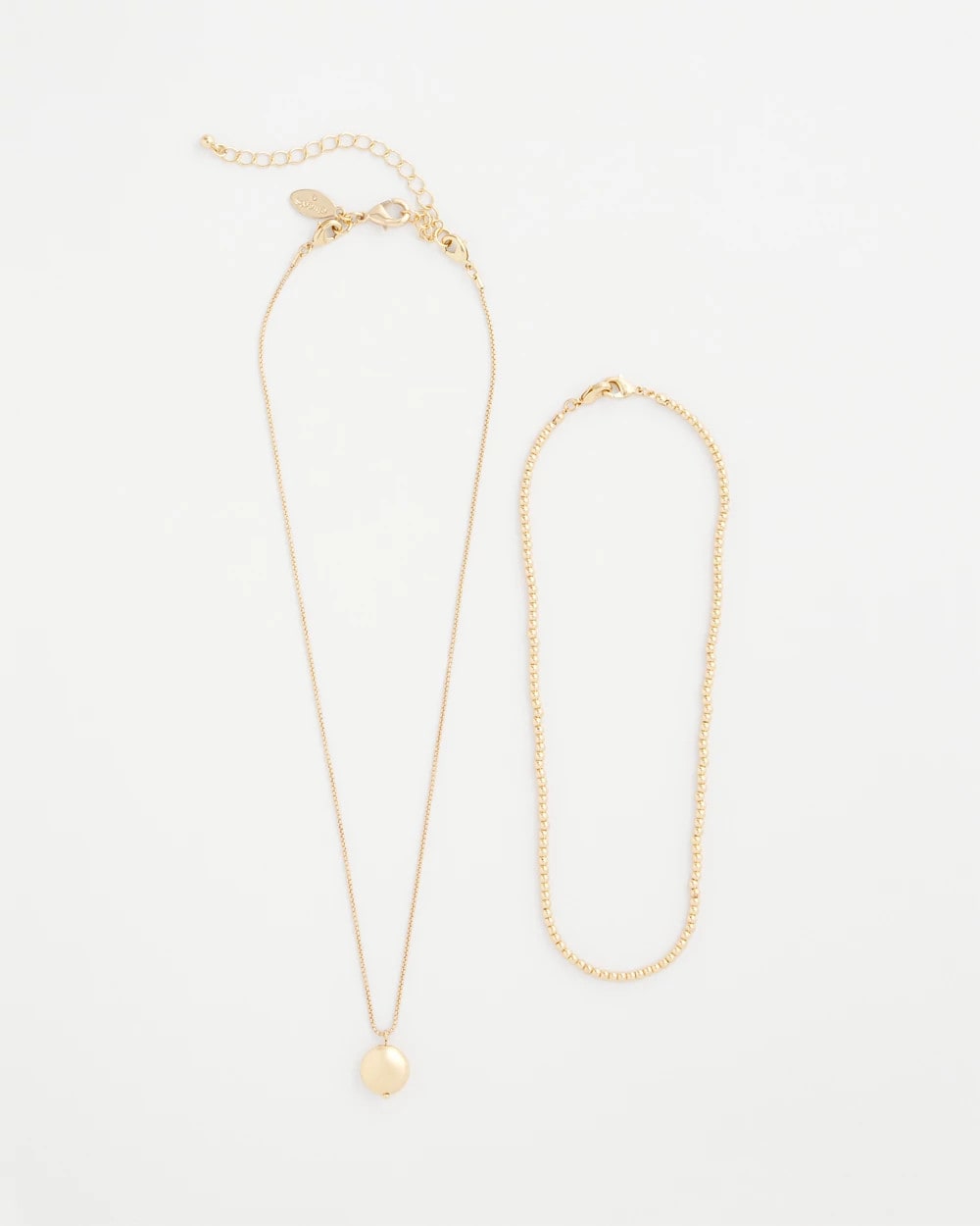Chico's Goldtone Convertible Pendant Necklace