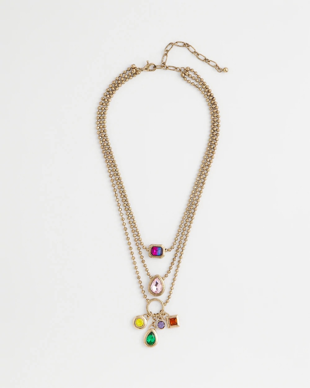 Chico's Multi-Strand Gem Necklace