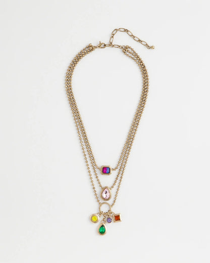 Chico's Multi-Strand Gem Necklace