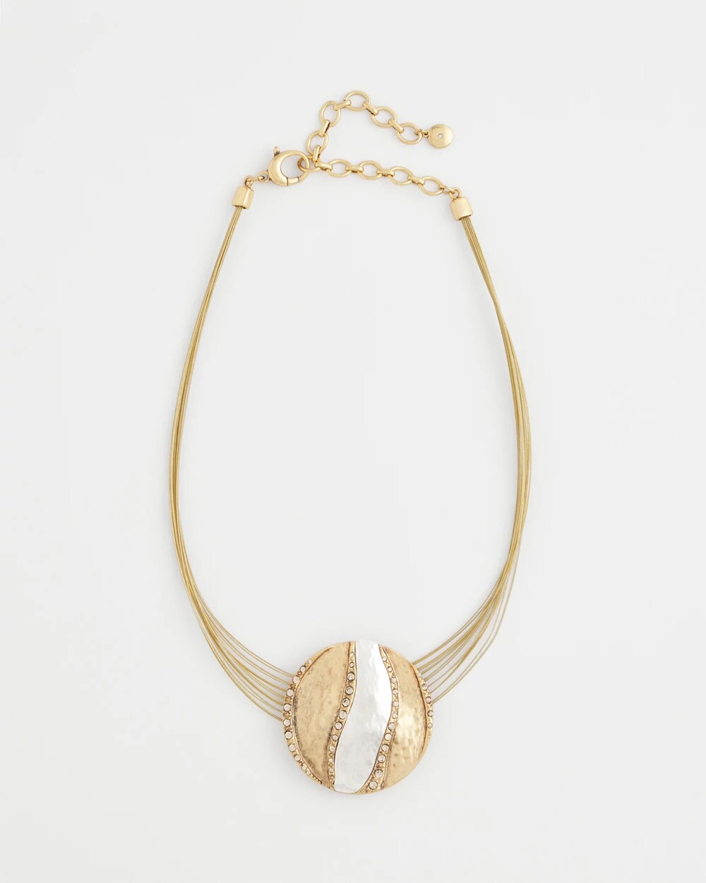 Chico's Mixed-Metal Safari Pendant Necklace
