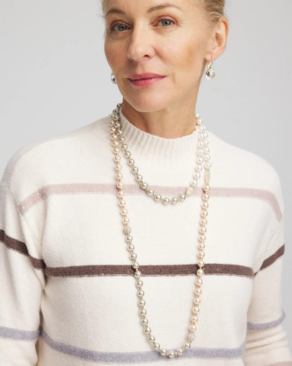 Chico's Art Deco Beaded Necklace