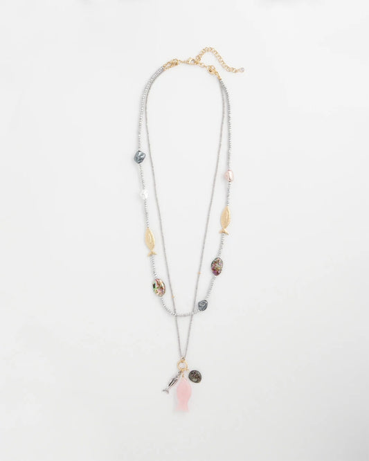 Chico's Chico's Originals White Jade Ocean Necklace