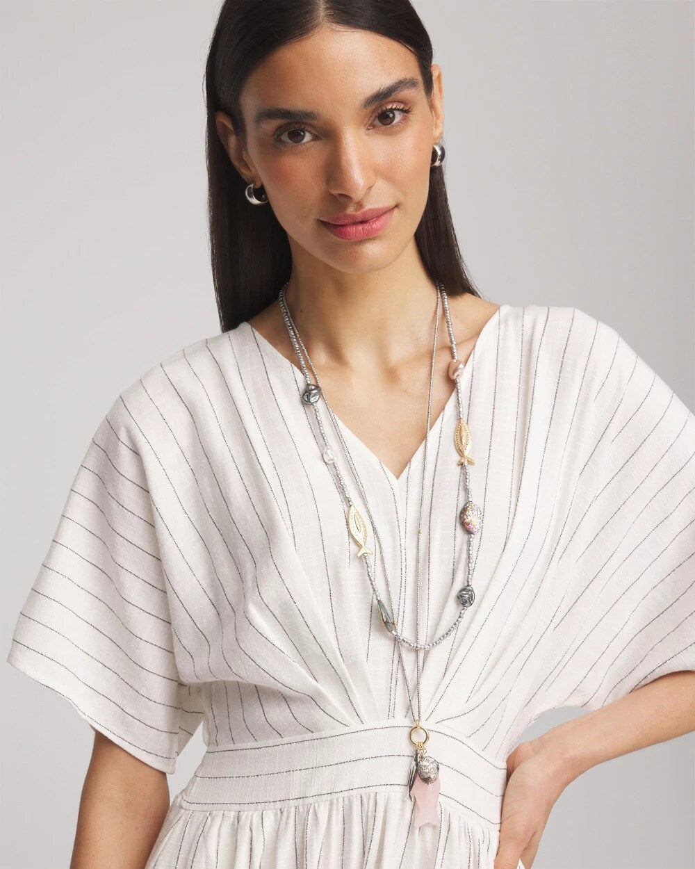 Chico's Chico's Originals White Jade Ocean Necklace