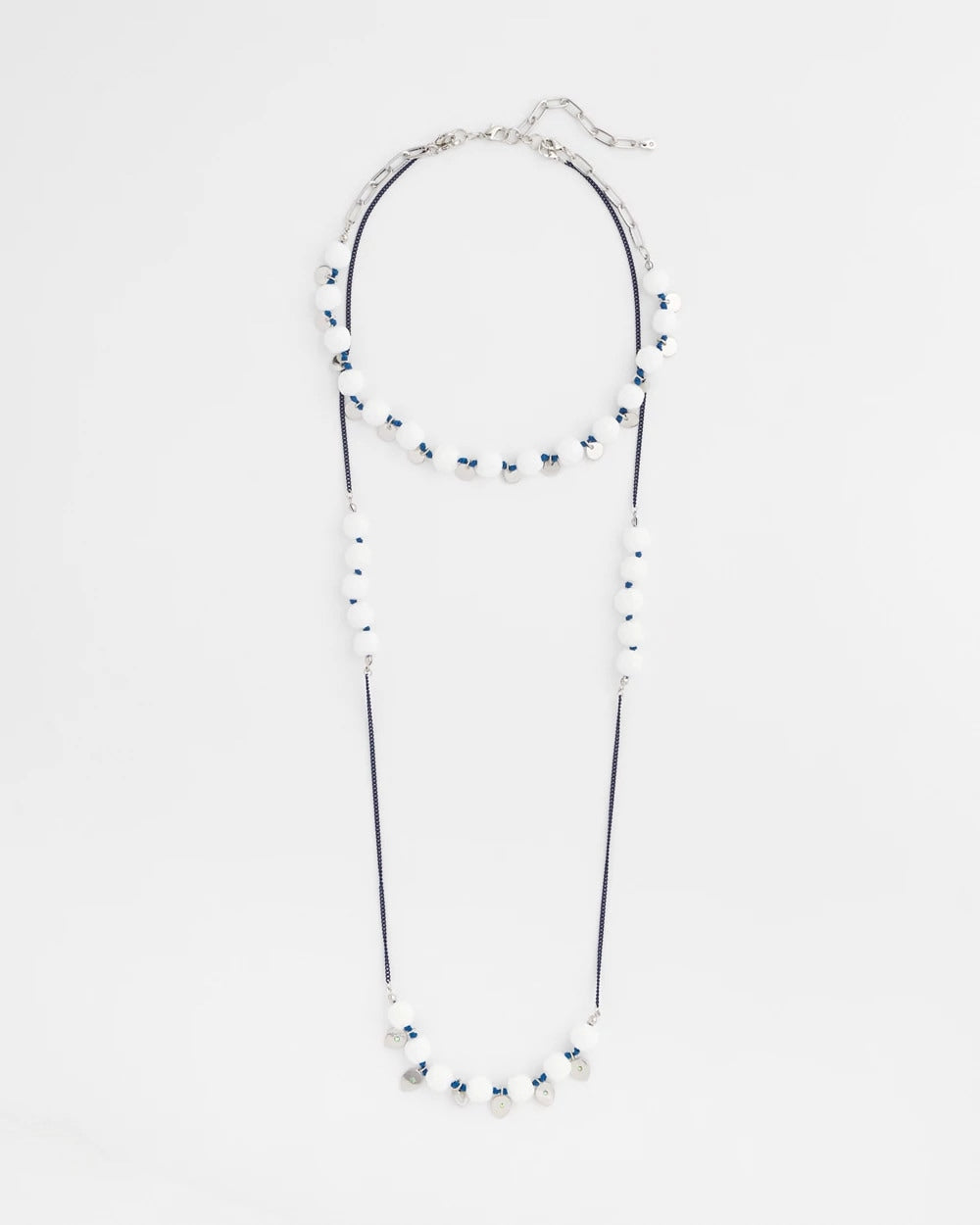 Chico's Convertible White Stone Necklace