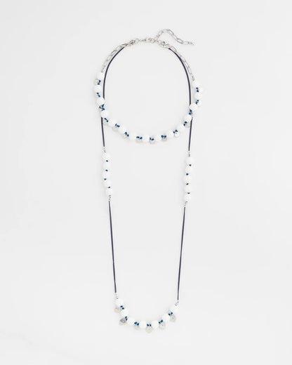 Chico's Convertible White Stone Necklace