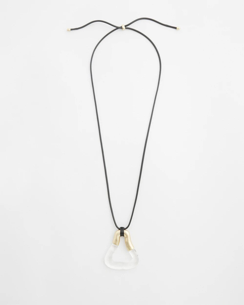 Chico's Adjustable Lucite Pendant Necklace