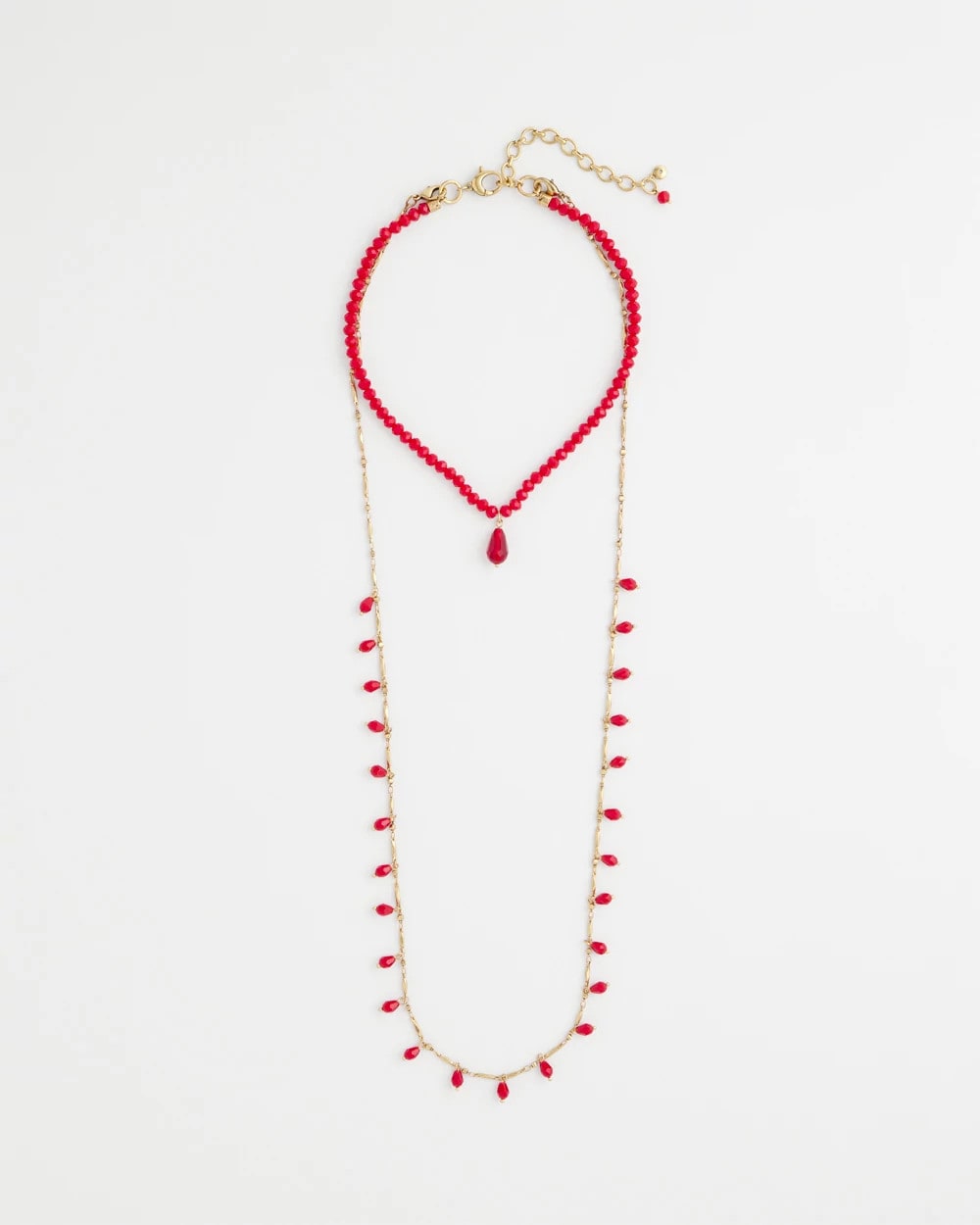 Chico's Convertible Red Necklace