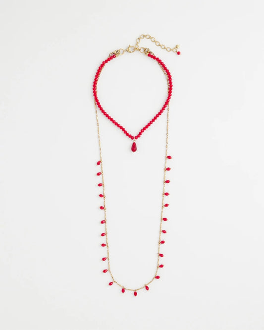 Chico's Convertible Red Necklace