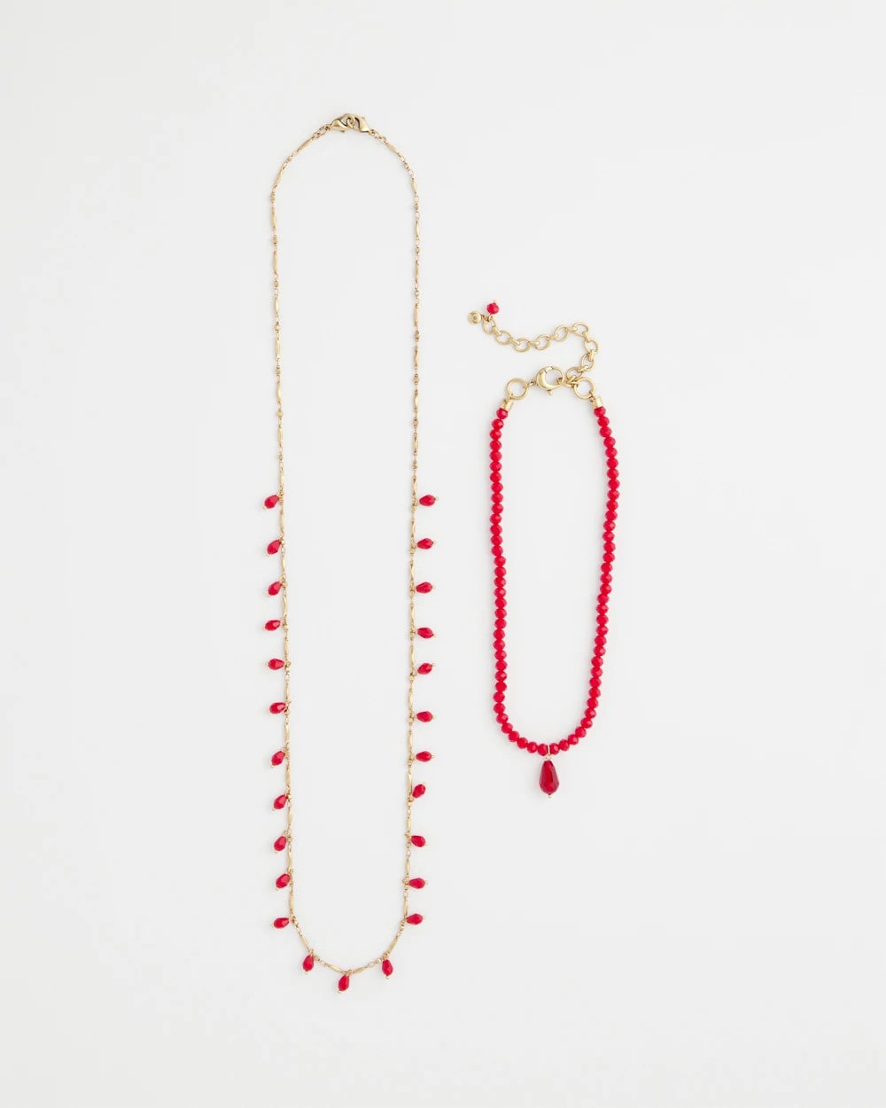 Chico's Convertible Red Necklace
