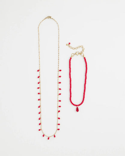 Chico's Convertible Red Necklace