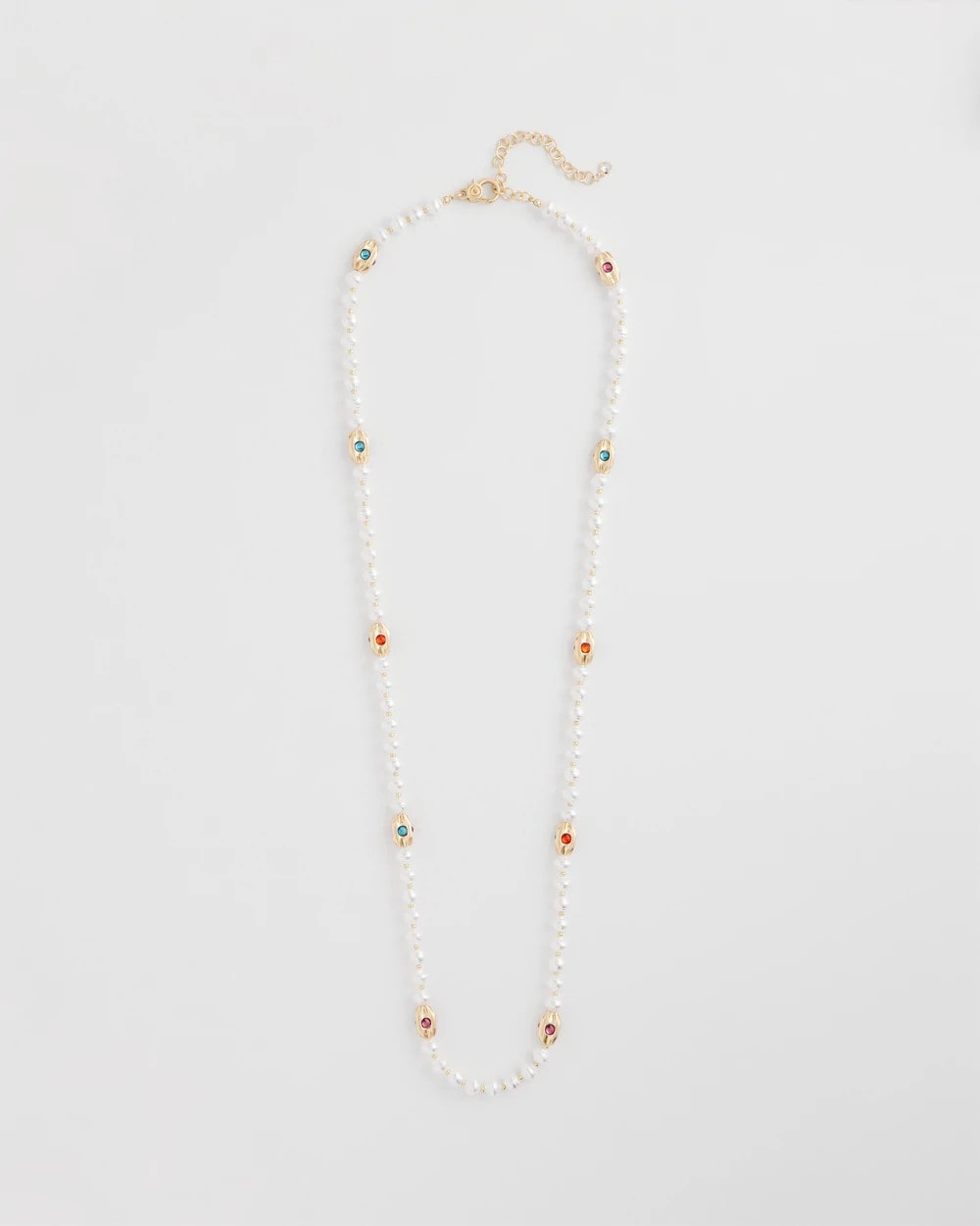 Chico's Goldtone Faux Pearl Single-Strand Necklace