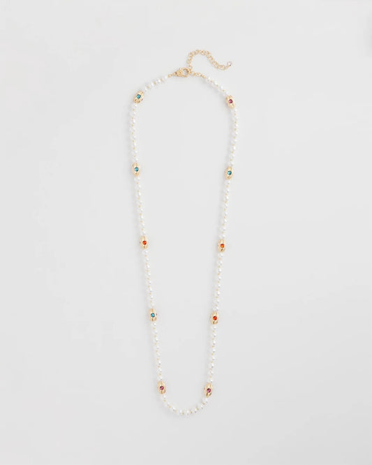 Chico's Goldtone Faux Pearl Single-Strand Necklace