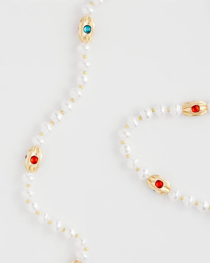 Chico's Goldtone Faux Pearl Single-Strand Necklace