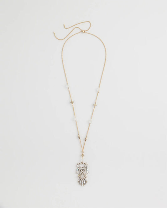 Chico's Adjustable Opalescent Pendant Necklace