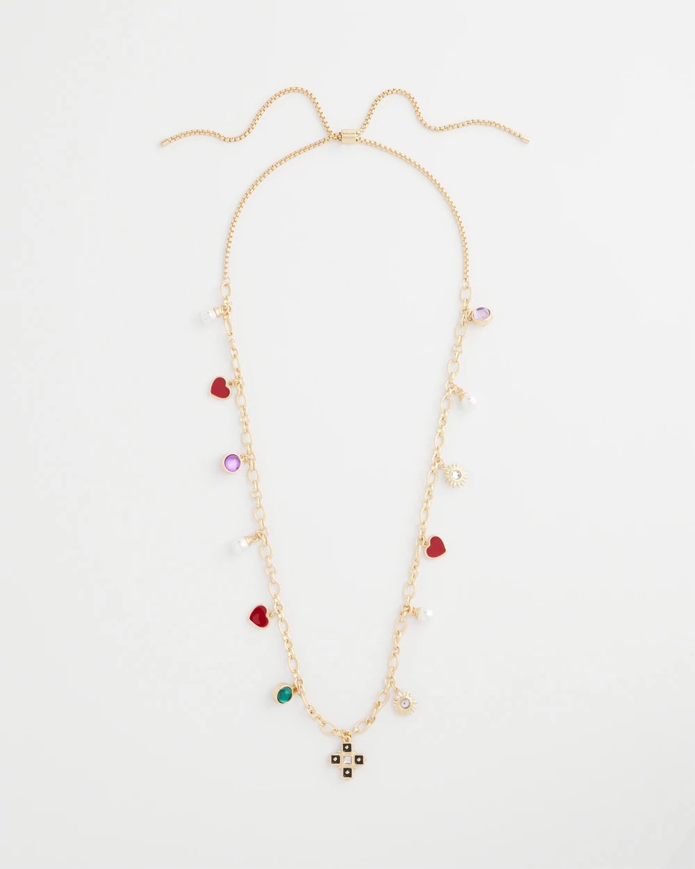 Chico's Adjustable Charm Necklace