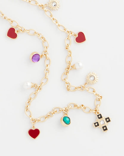 Chico's Adjustable Charm Necklace