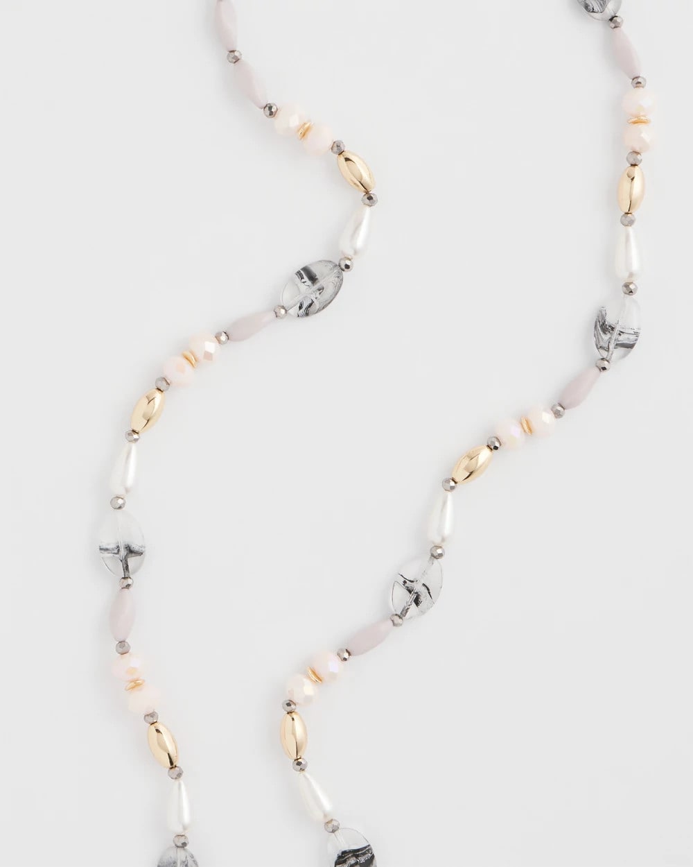 Chico's Pink Art Deco Beaded Necklace