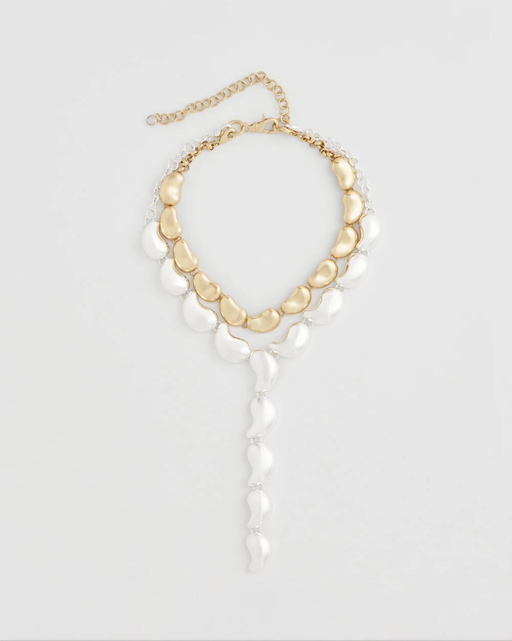 Chico's Convertible Mixed-Metals Y-Necklace