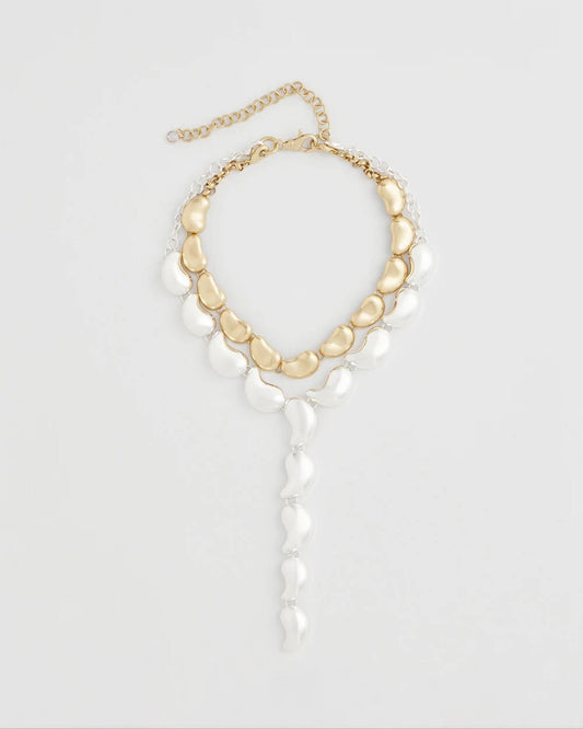 Chico's Convertible Mixed-Metals Y-Necklace
