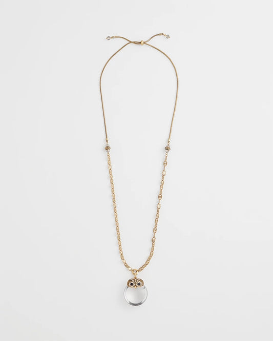Chico's Owl Pendant Necklace