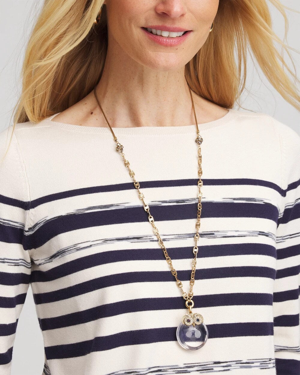 Chico's Owl Pendant Necklace
