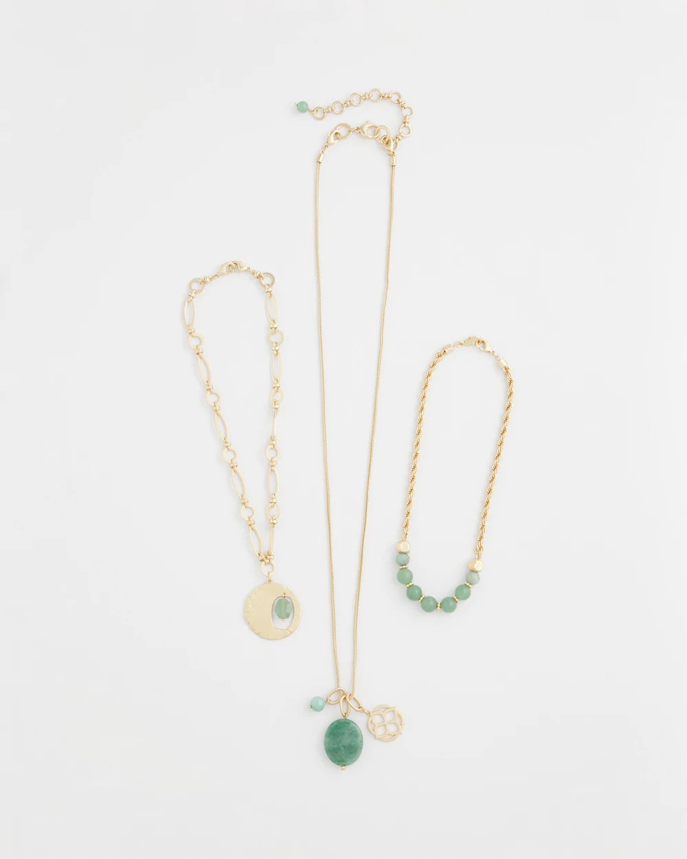 Chico's Convertible Triple-Strand Pendant Necklace