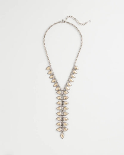 Chico's Vertical Pear Shaped Y-Drop Necklace