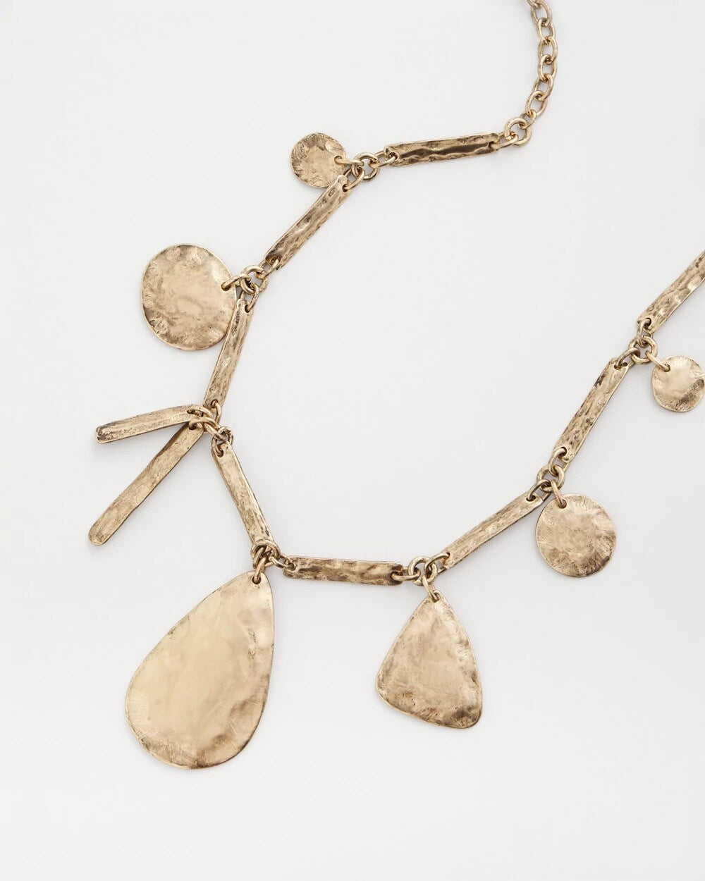 Chico's Ash Gold Collection Charm Necklace