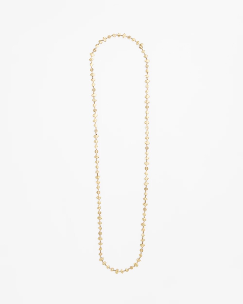 Chico's Gold Nugget Single Strand Necklace