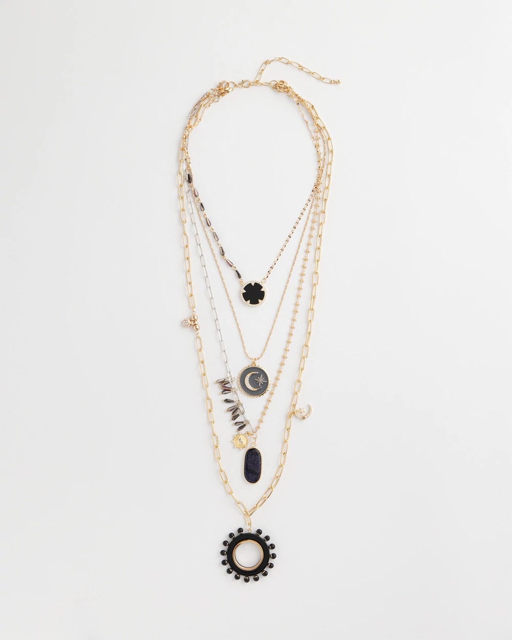 Chico's Convertible Layered Tourmaline Necklace