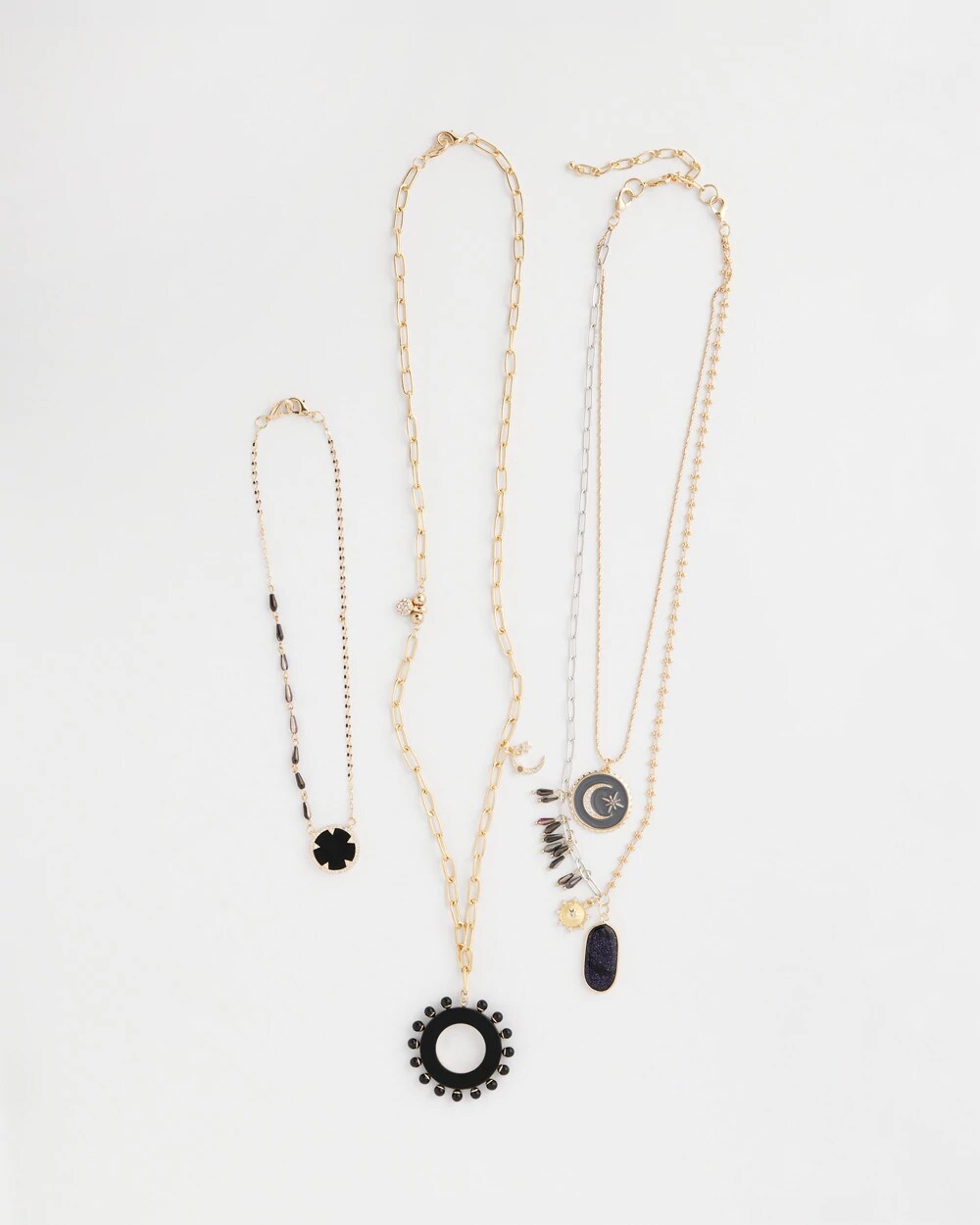 Chico's Convertible Layered Tourmaline Necklace