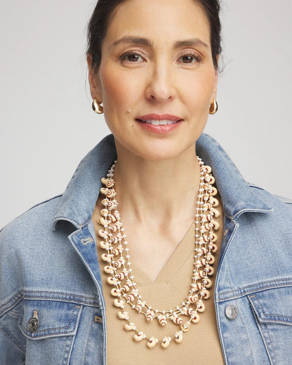 Chico's Multi-Strand Shell Necklace