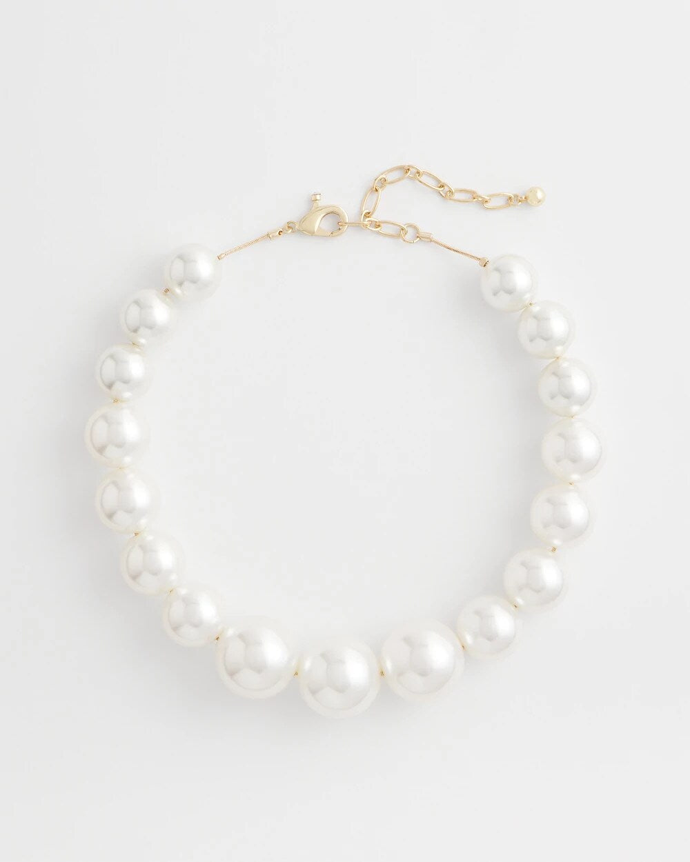 Chico's Large Pearl Collar Necklace