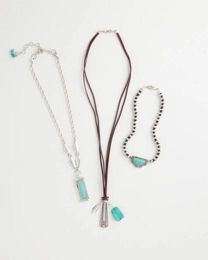 Chico's Convertible Turquoise & Charms Motif Necklace