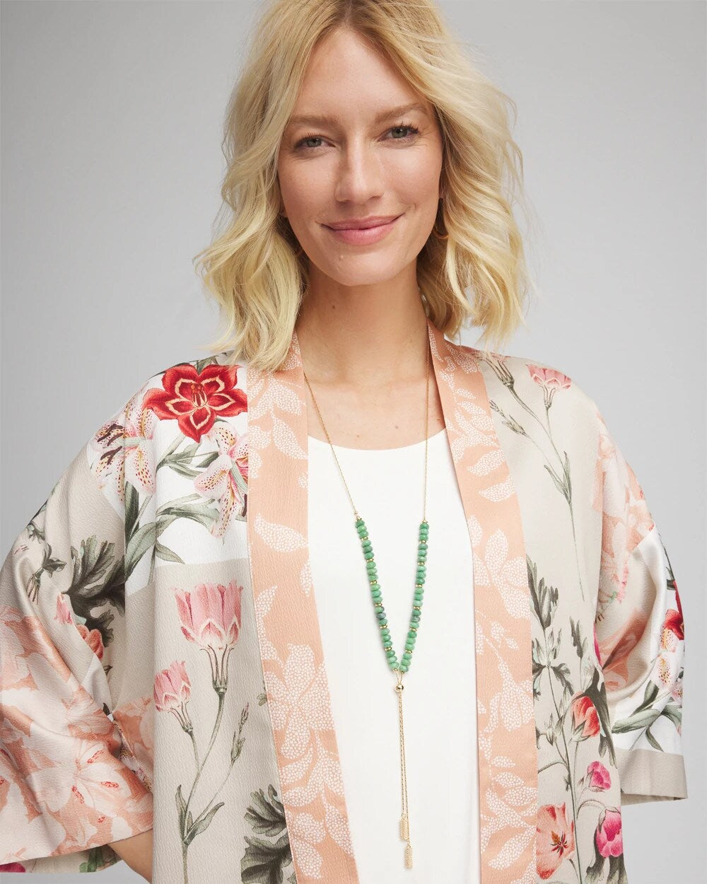 Chico's Convertible Beaded Lariat Y-Necklace