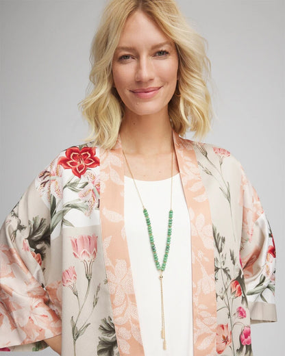 Chico's Convertible Beaded Lariat Y-Necklace