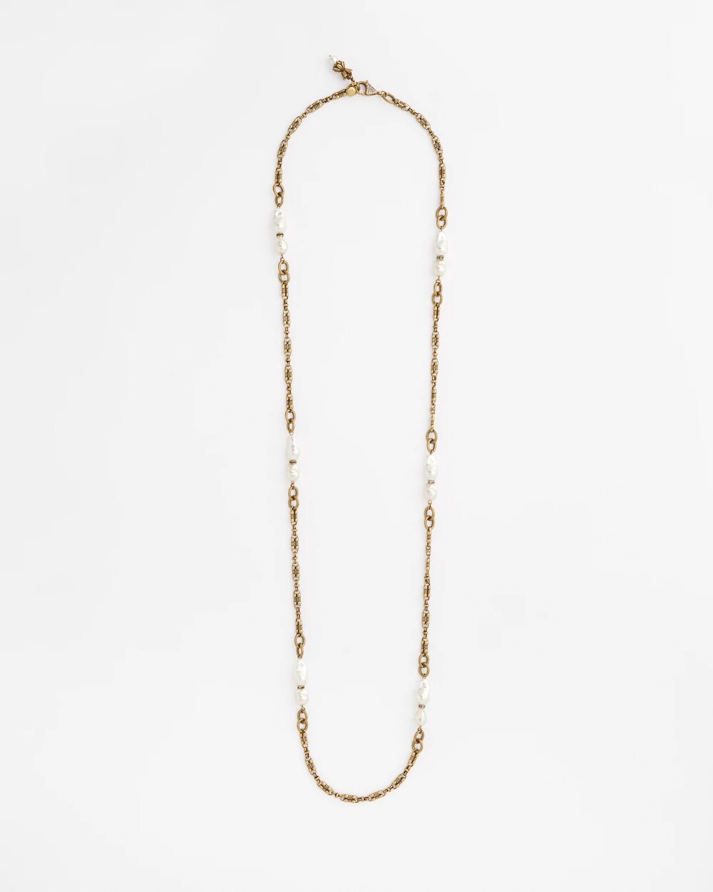 Chico's Single Strand Modern Pearl Necklace