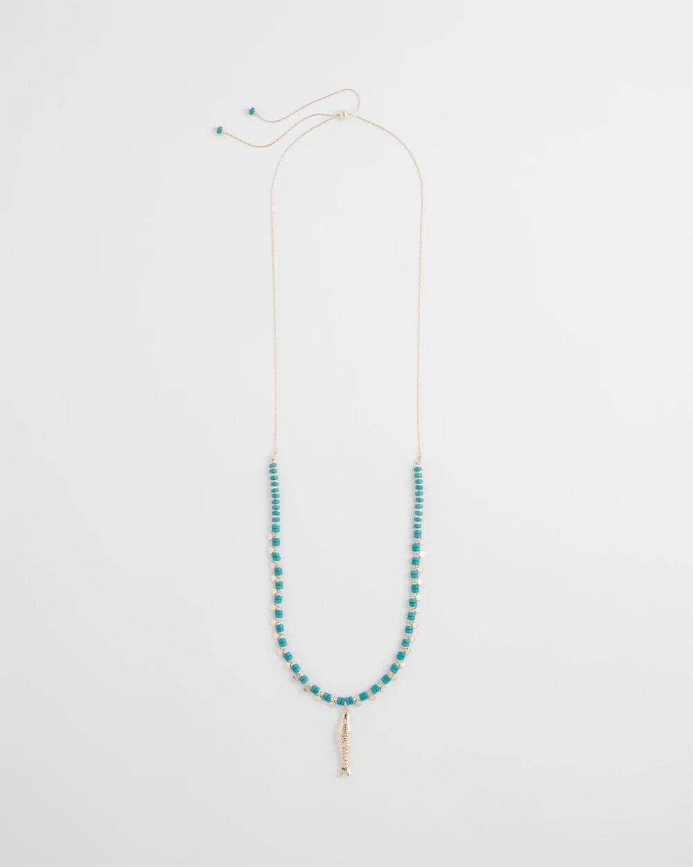 Chico's Turquoise Bead Necklace