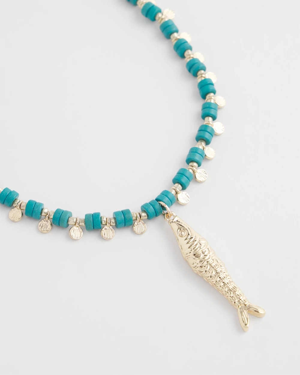 Chico's Turquoise Bead Necklace
