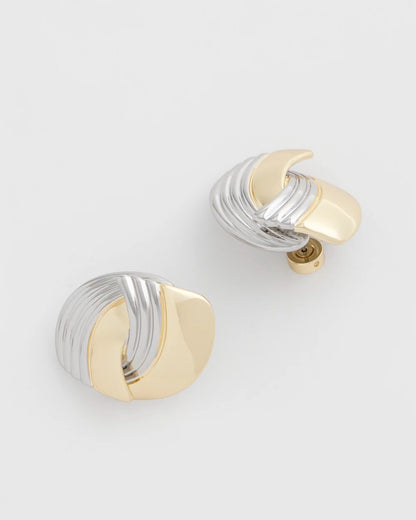 Chico's Mixed Metal Stud Earrings
