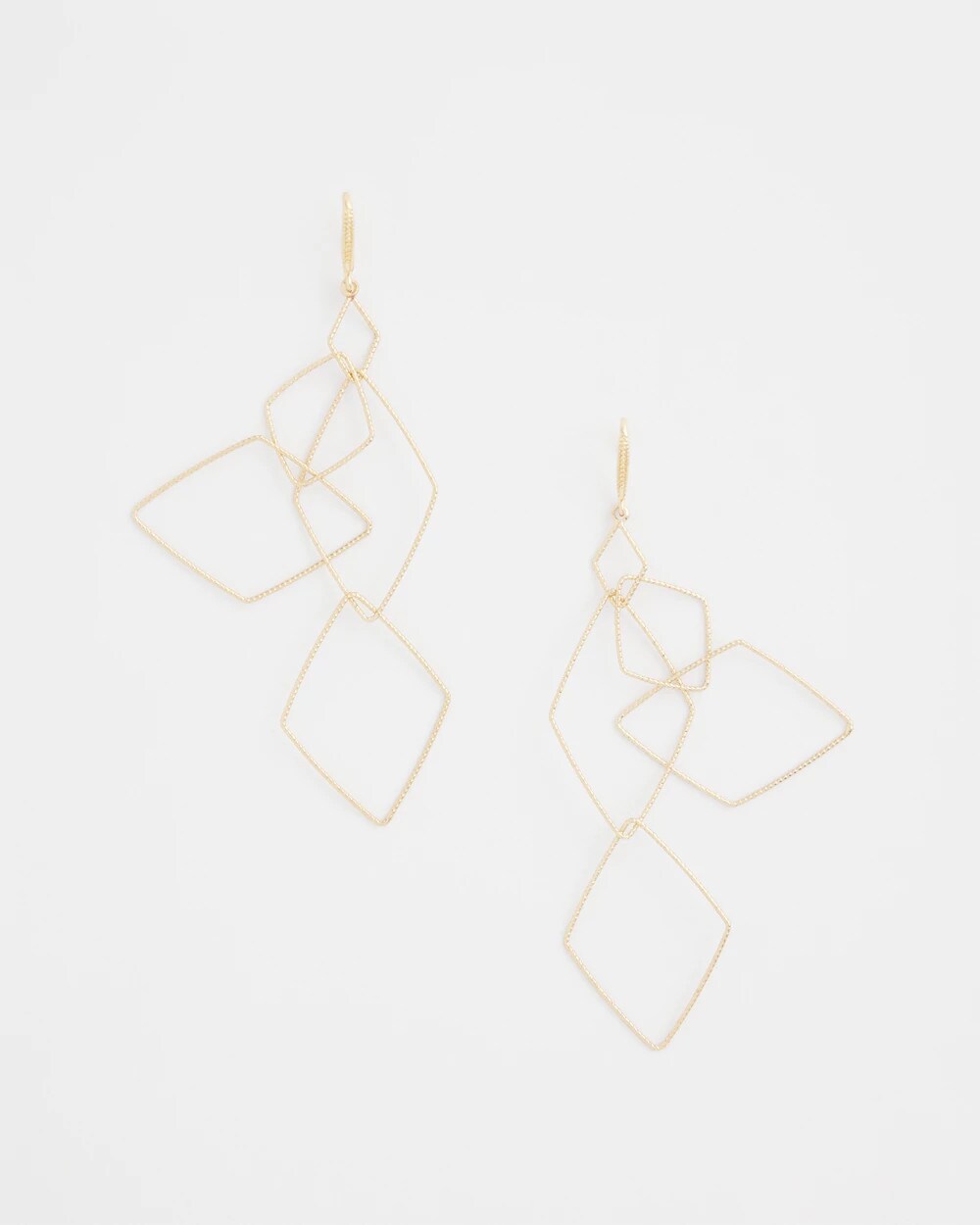 Chico's Diamond Shaped Linear Earrings