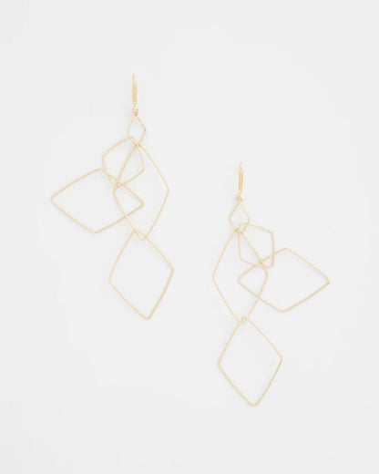 Chico's Diamond Shaped Linear Earrings