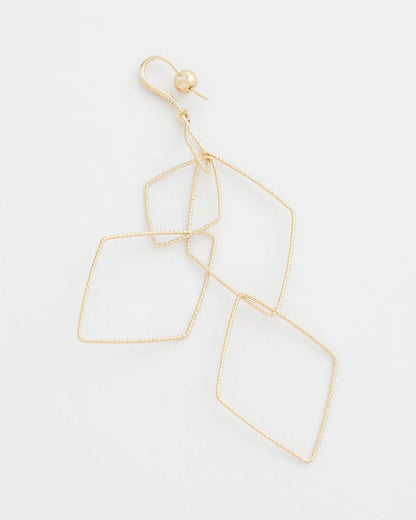 Chico's Diamond Shaped Linear Earrings