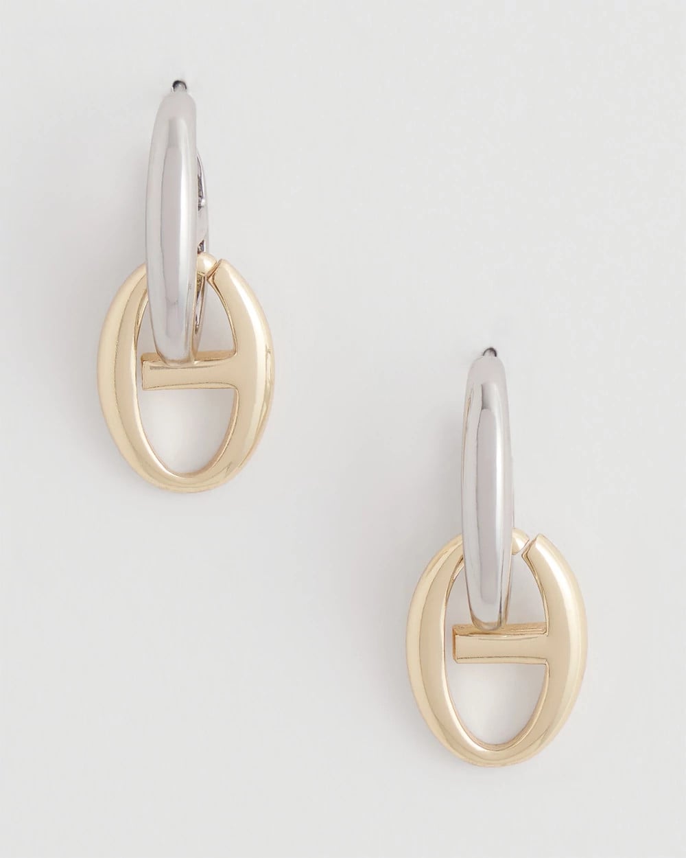 Chico's Mixed Metal Link Earrings