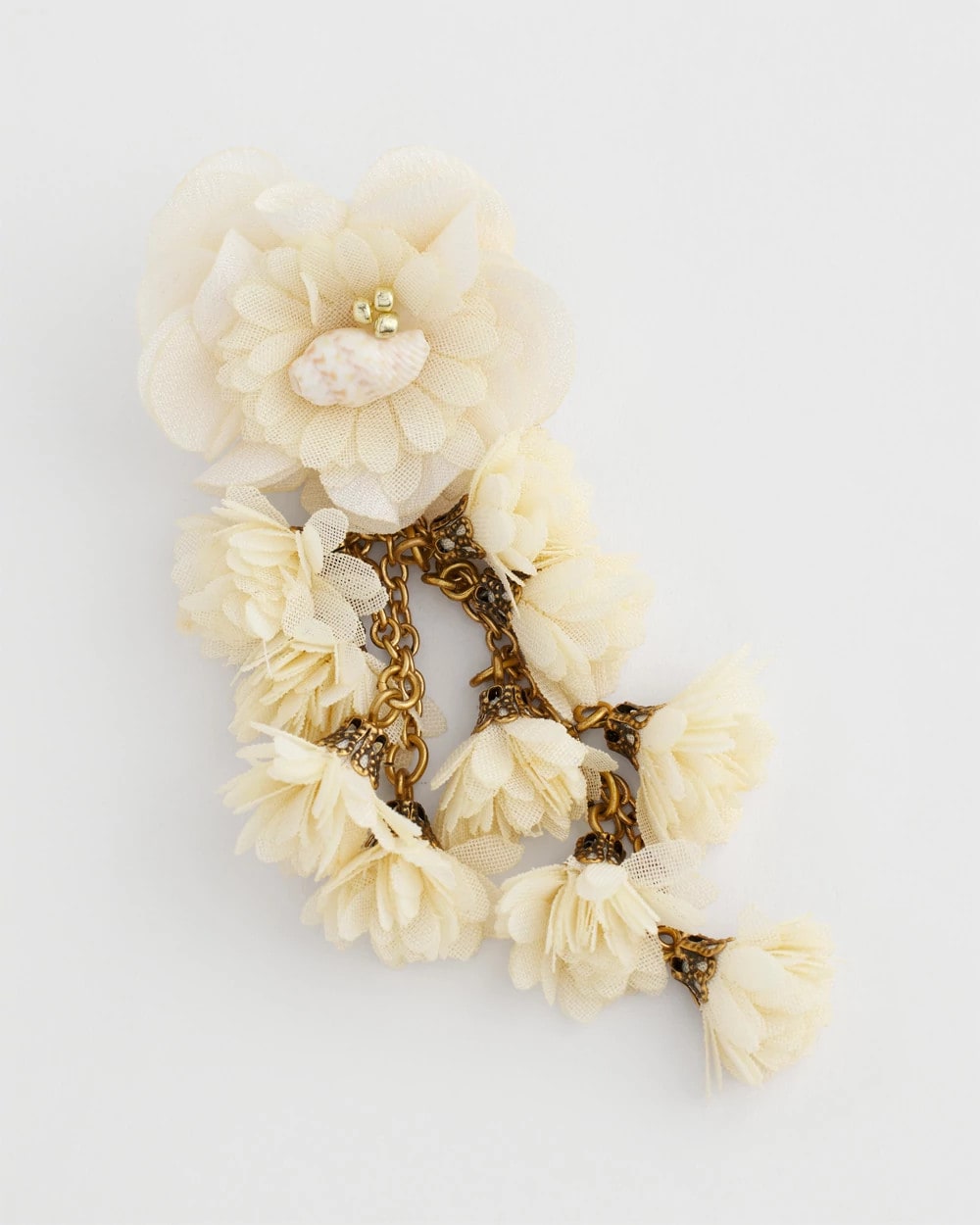 Chico's No Droop® Flower & Conch Shell Earrings