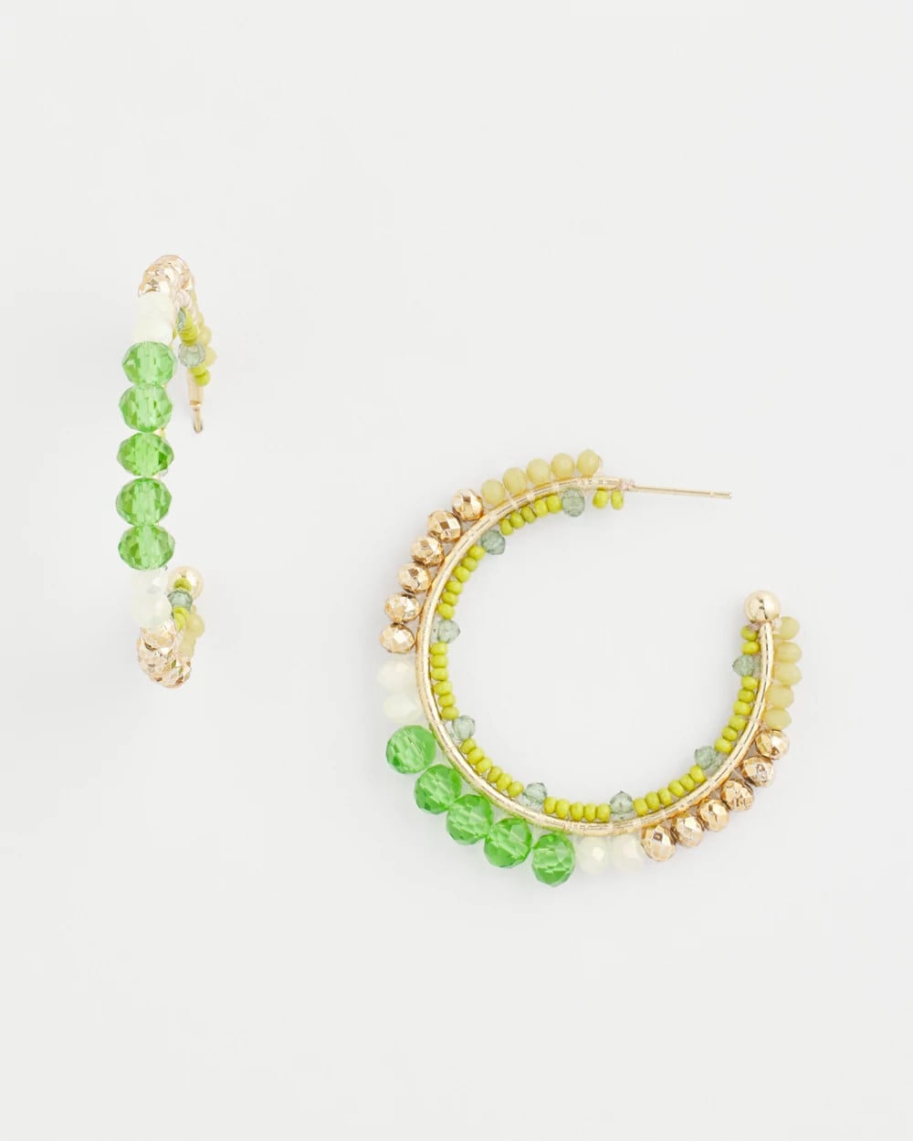 Chico's No Droop® Beaded Hoop Earrings
