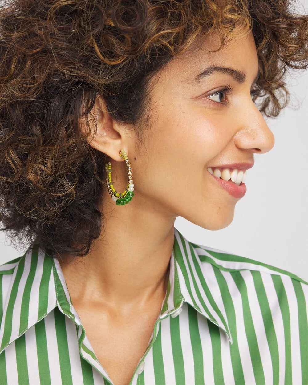 Chico's No Droop® Beaded Hoop Earrings